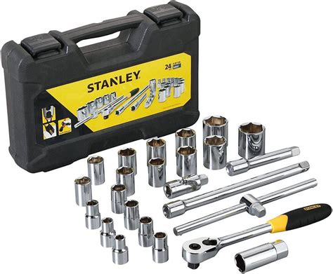 metal box stanley drive set|stanley socket set.